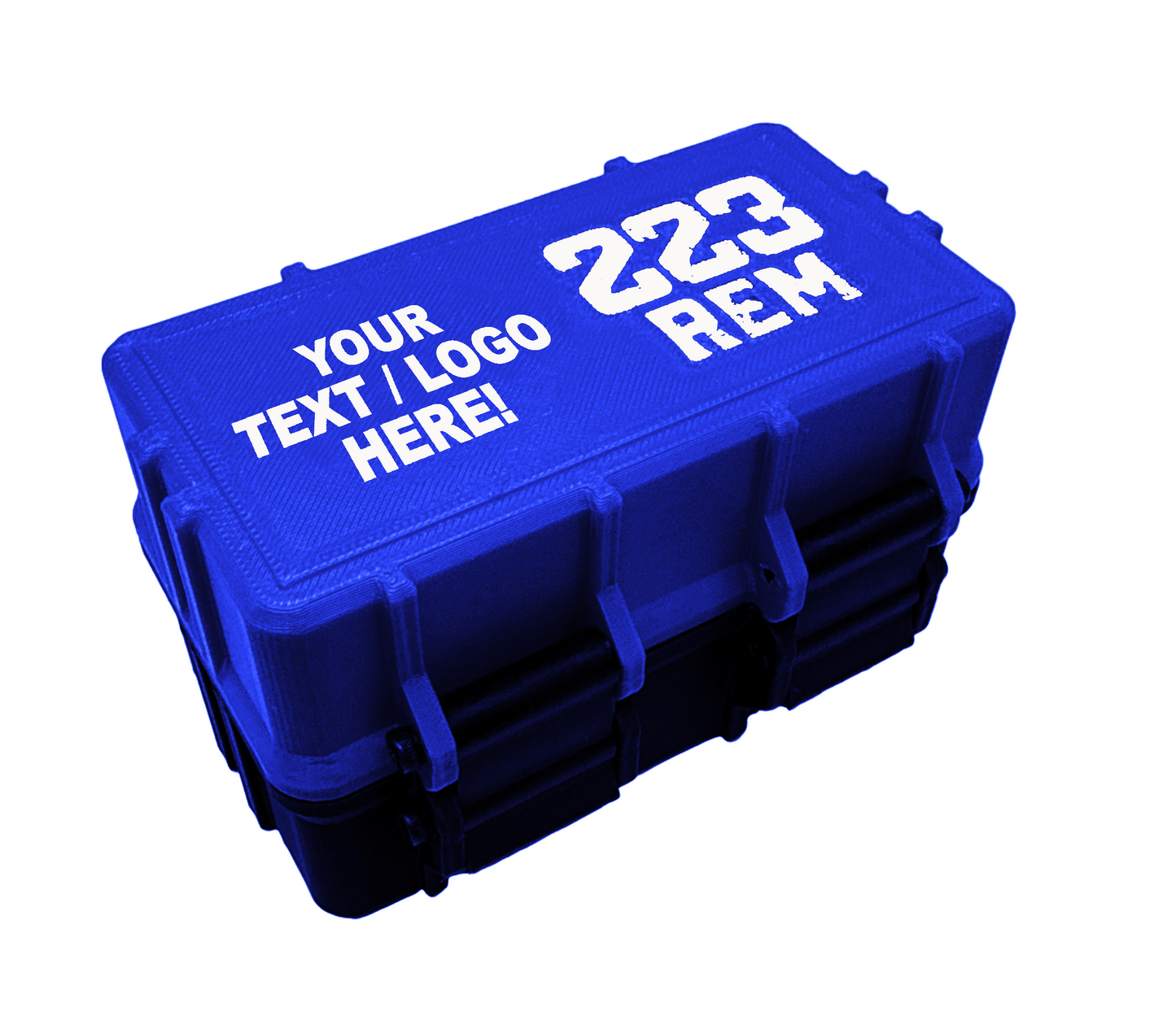 3D Printed 223 REM 50-Count Ammo Box - Customizable
