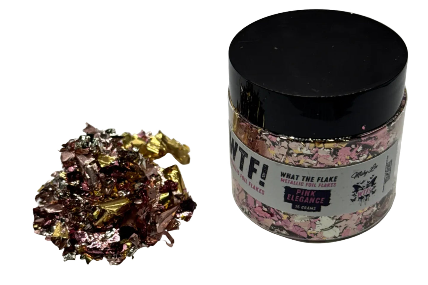 WTF Metallic Foil Flakes - Pink Elegance