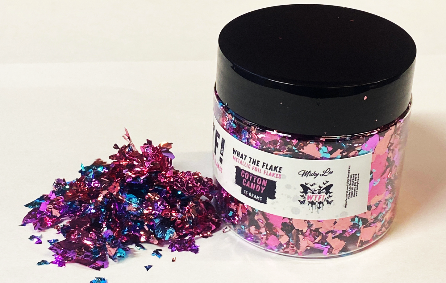 WTF Metallic Foil Flakes - Cotton Candy