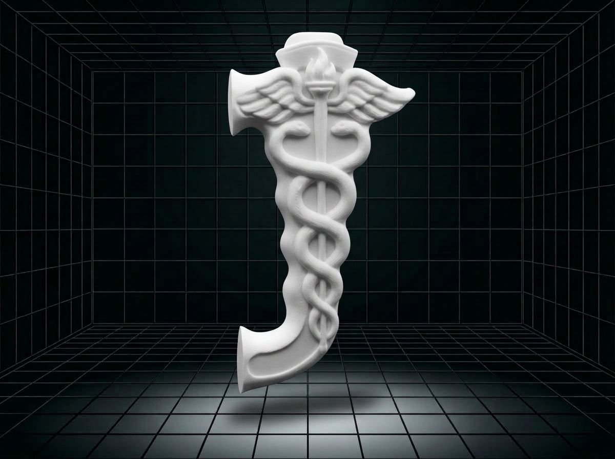 Medical Symbol Tumbler Handle 3D Printing STL – Digital Download