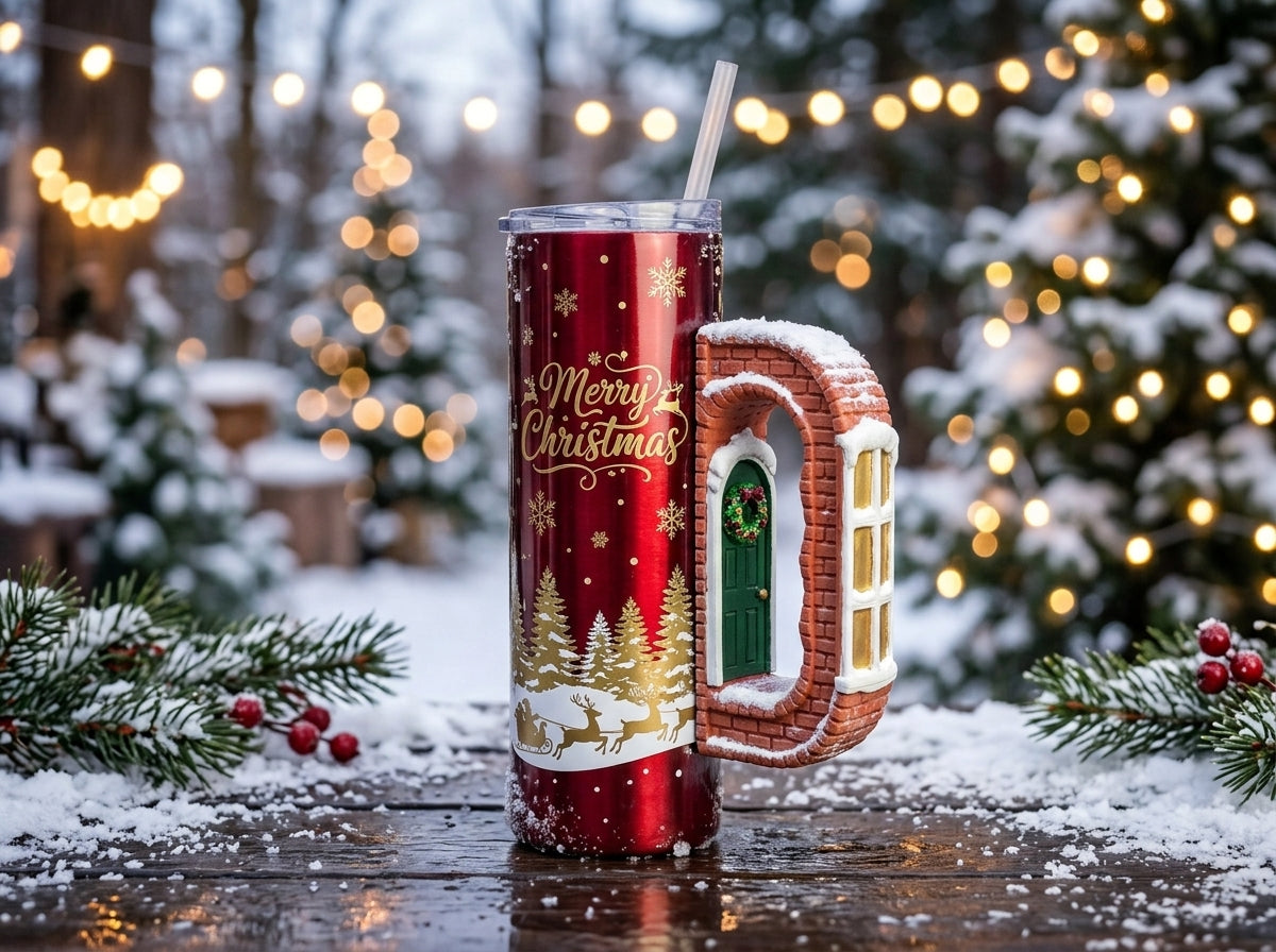 Christmas Window and Door Tumbler Handle 3D Printing STL – Digital Download