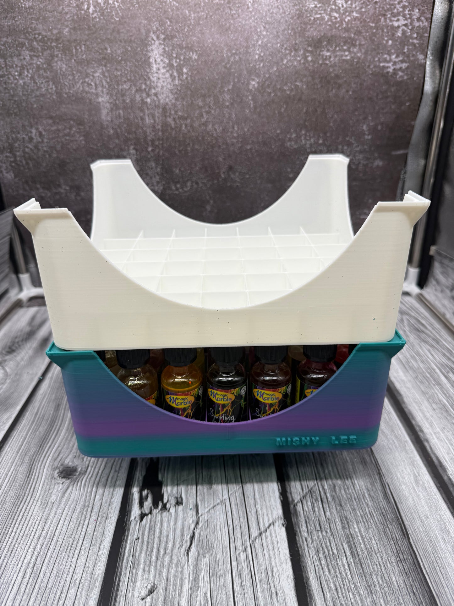 3D Printed 42 Count Alcohol Ink / Marbling Paint Holder - Stackable