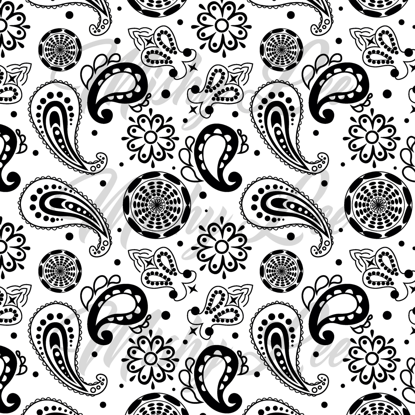 Black Paisleys - #12