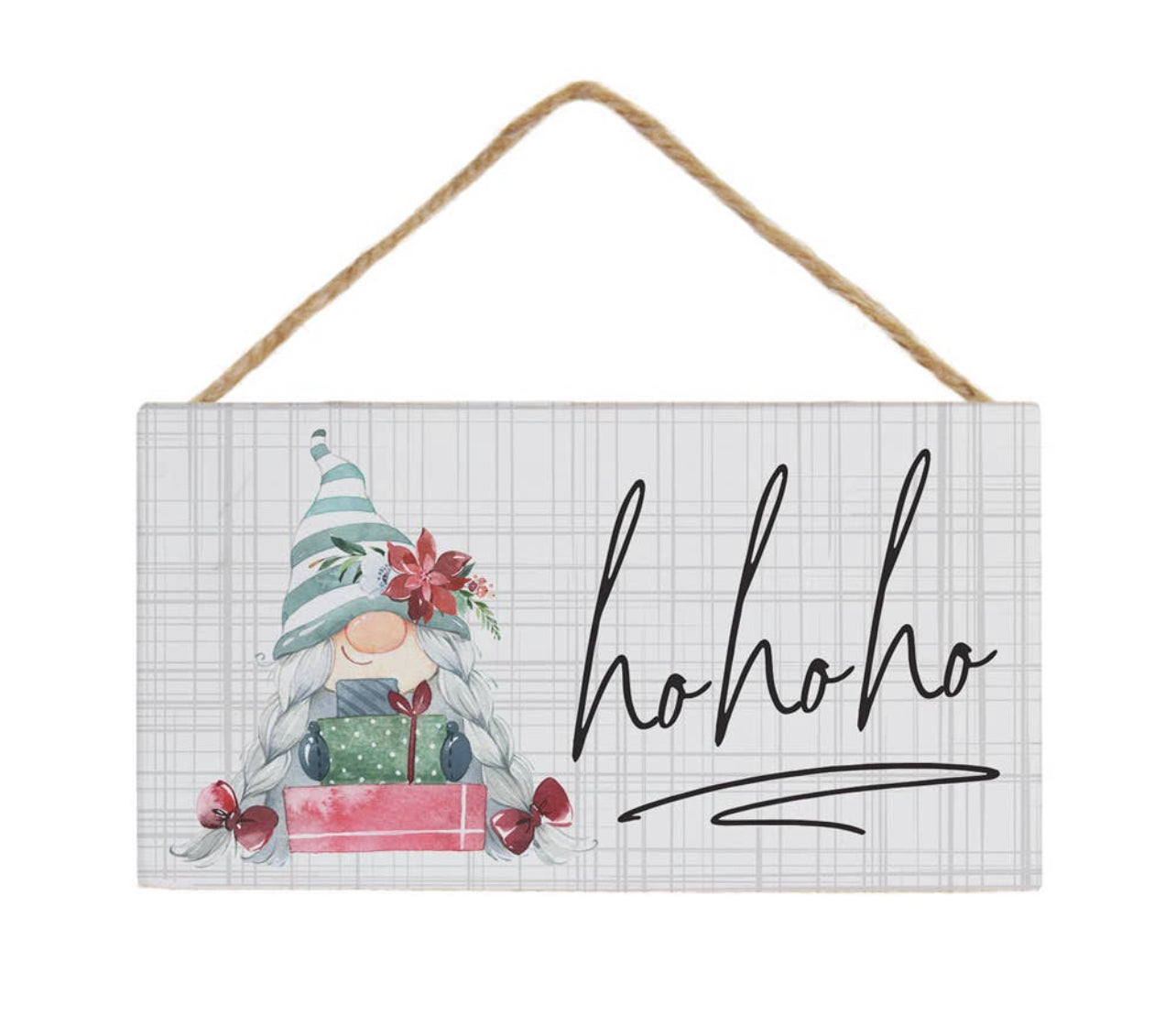 Ho Ho Ho Gnome Sign