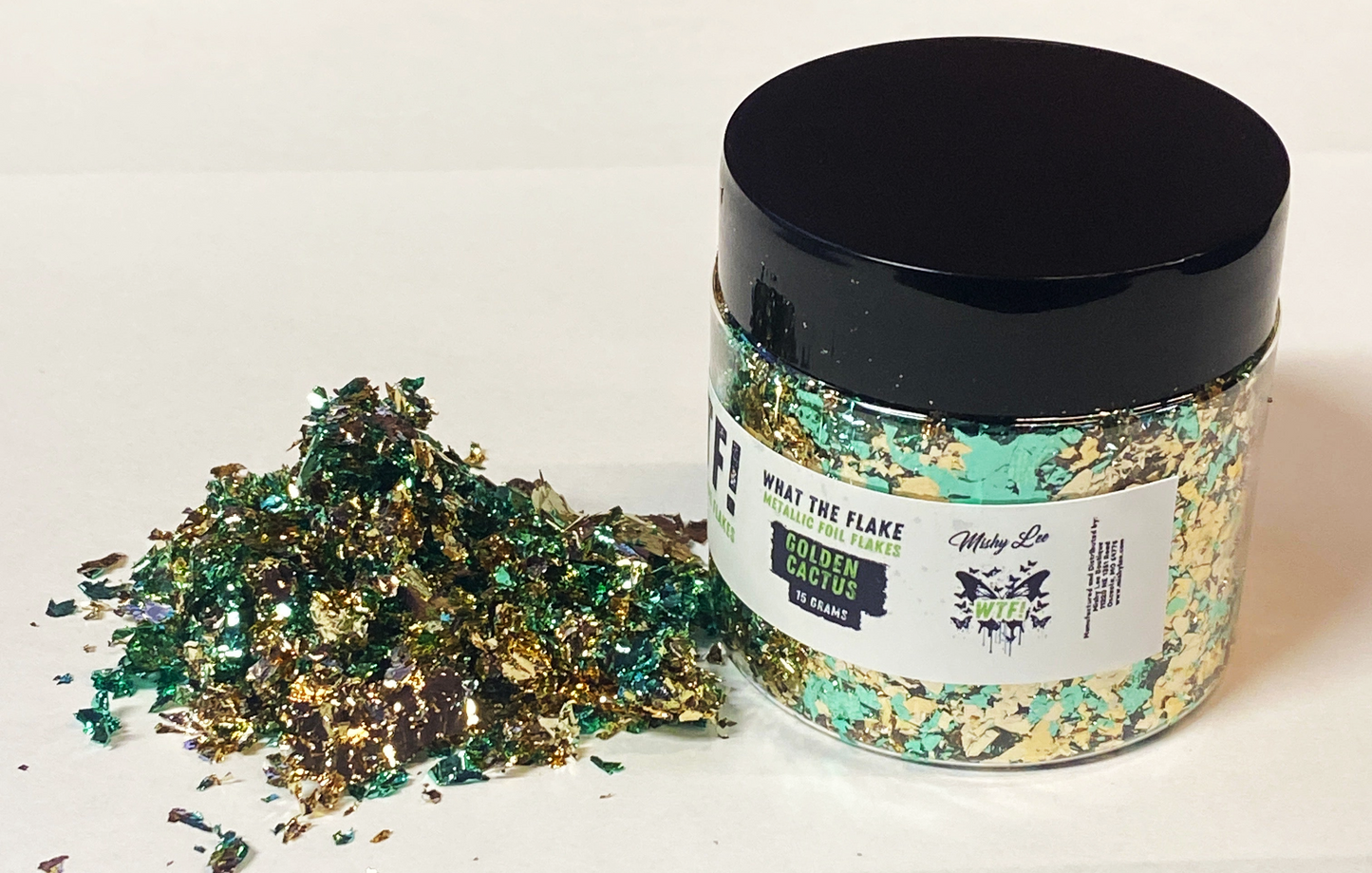 WTF Metallic Foil Flakes - Golden Cactus