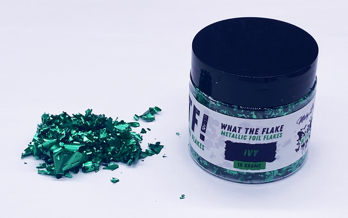 WTF Metallic Foil Flakes - Ivy