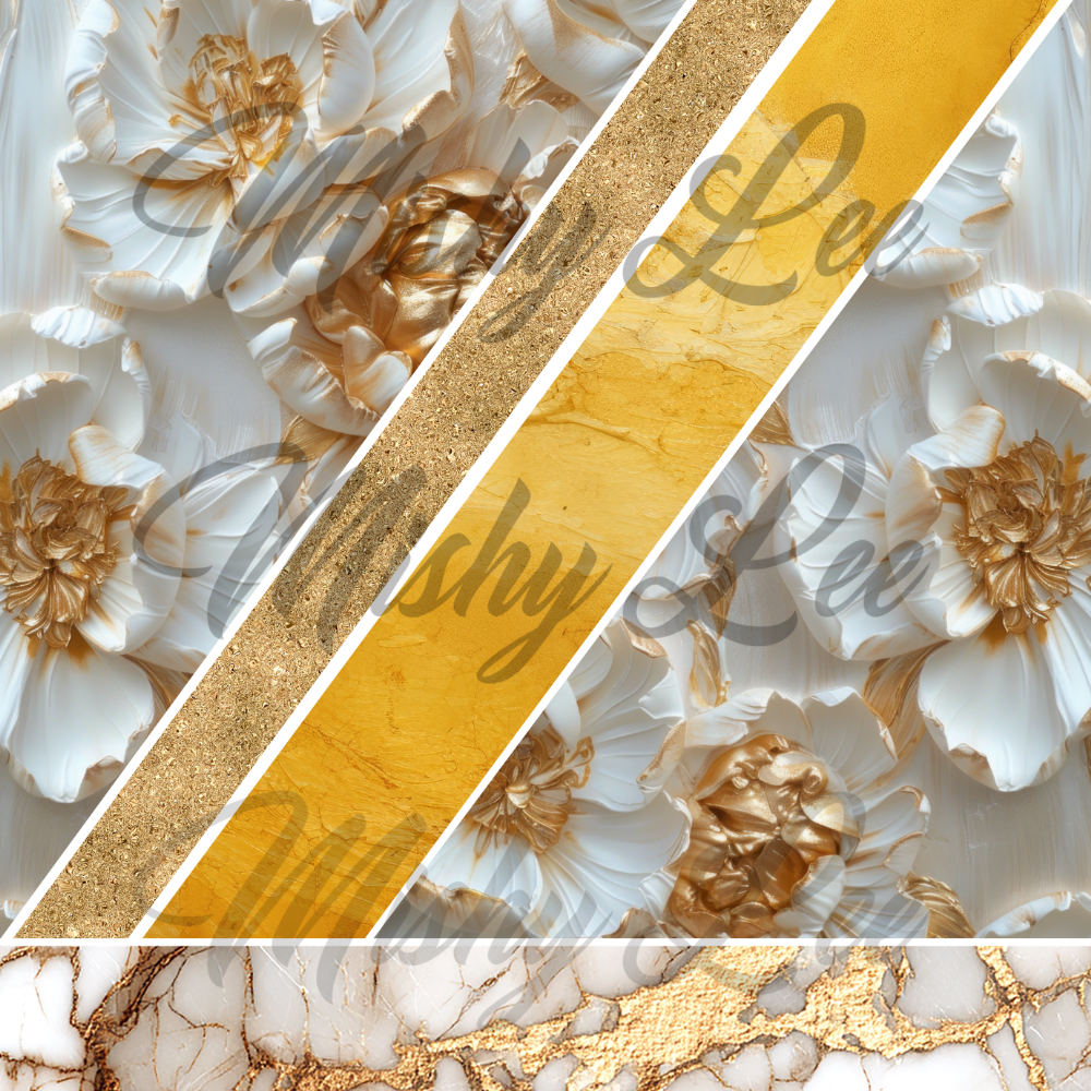 Gold Foil Floral - #15