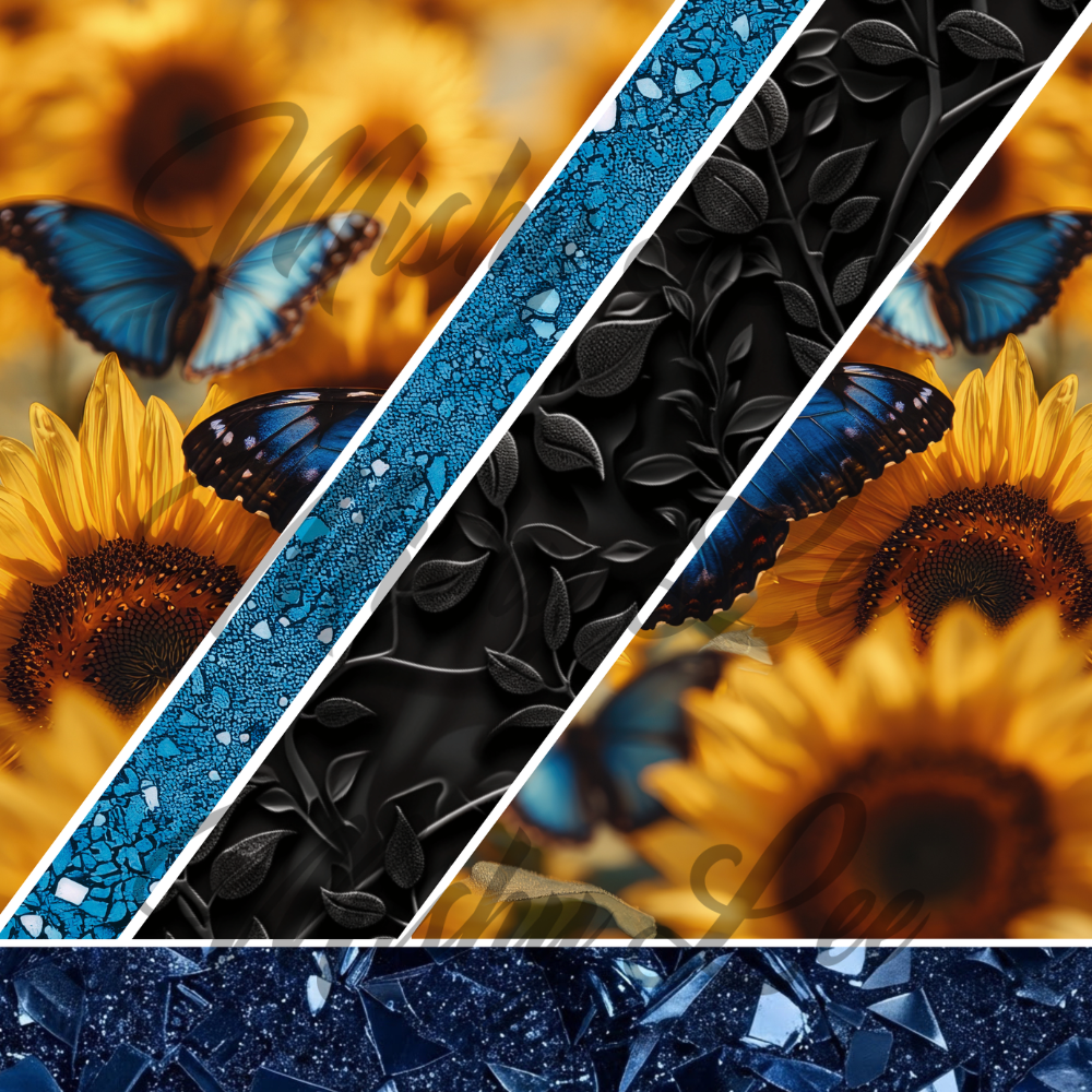 Blue Butterfly Sunflower - #32