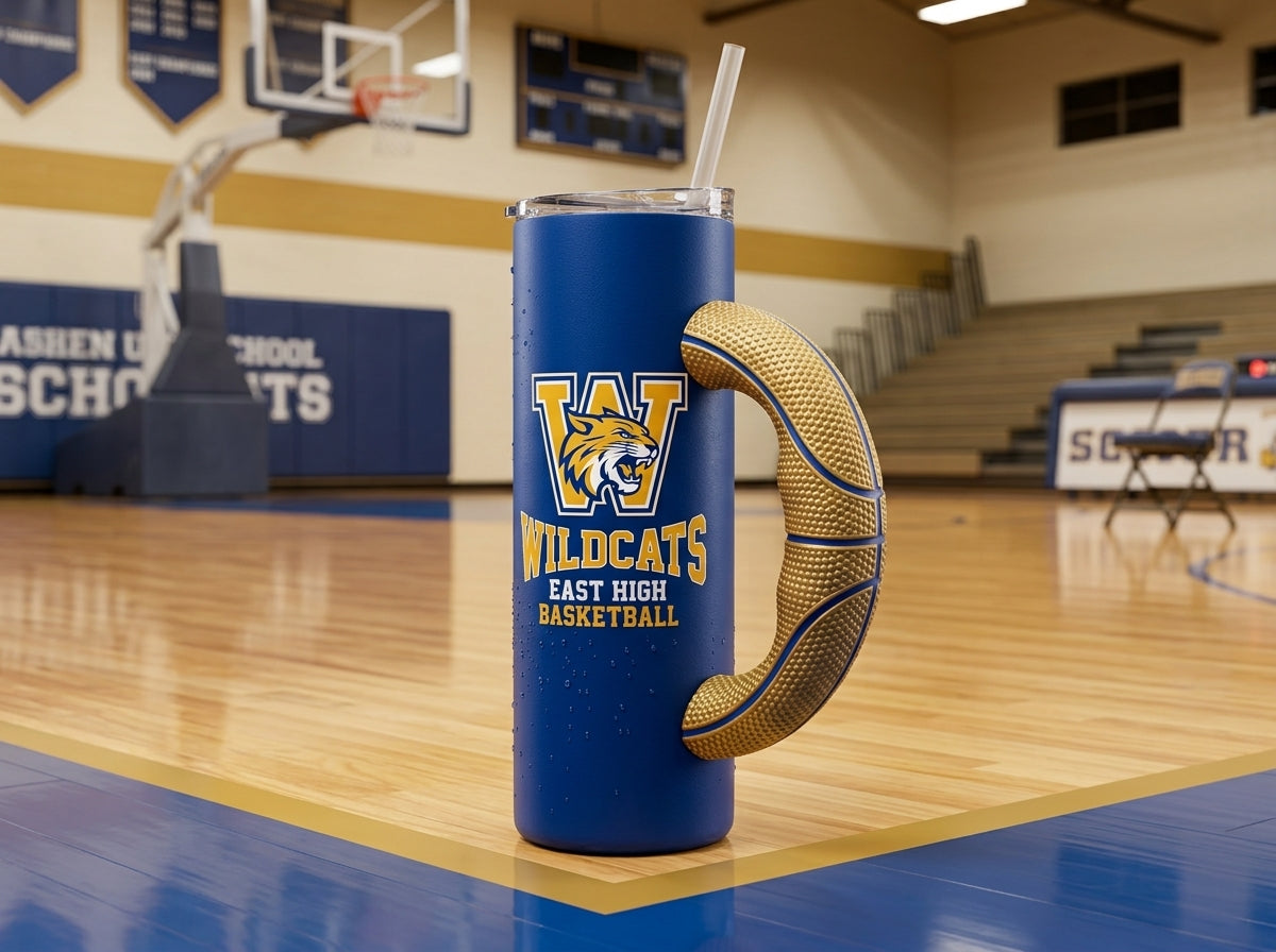 Basketball Grip V2 Tumbler Handle 3D Printing STL – Digital Download