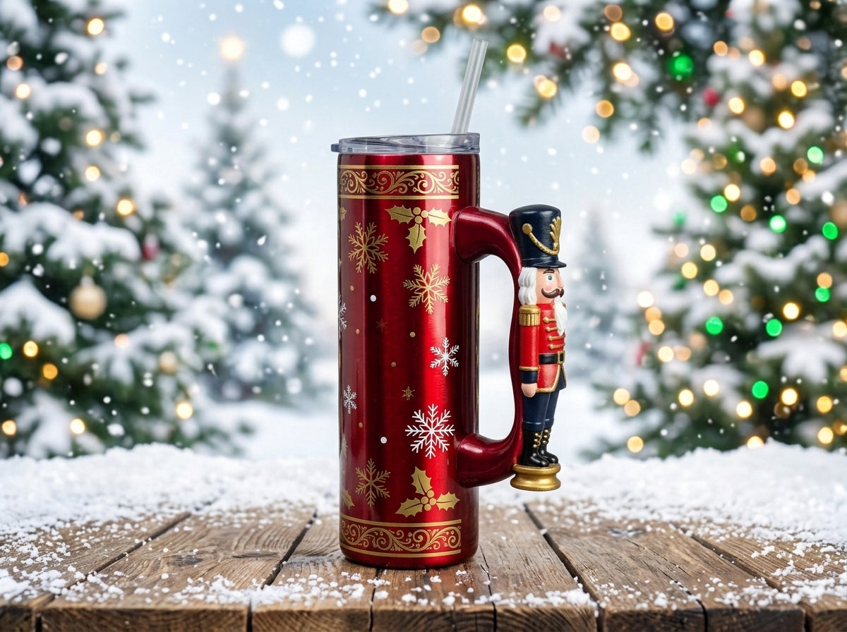 Nutcracker Tumbler Handle 3D Printing STL – Digital Download