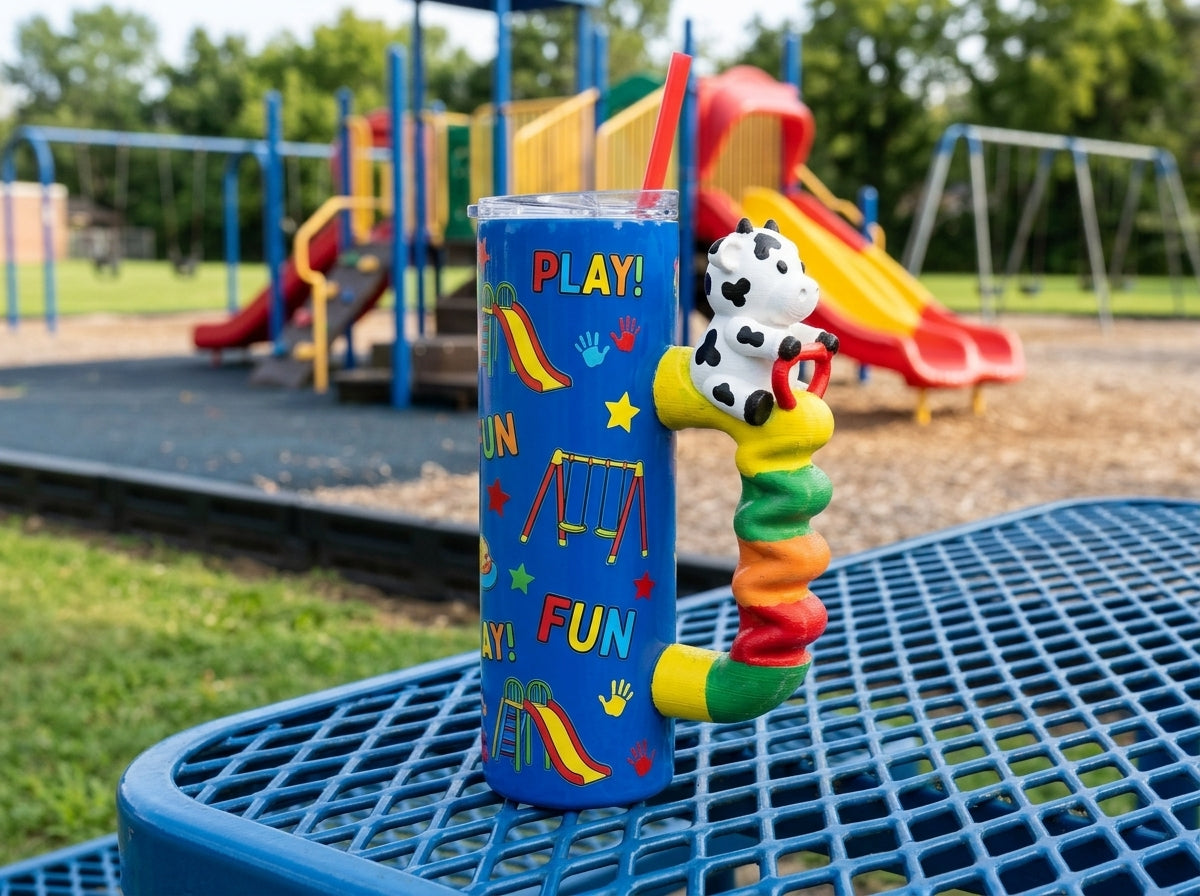 School Daze Series Tumbler Handle 3D Printing STL – Digital Download