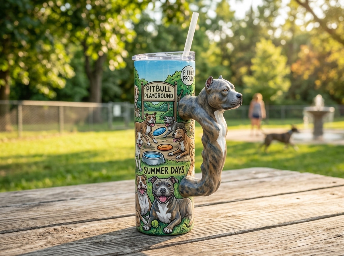 Pitbull V1 Tumbler Handle 3D Printing STL – Digital Download