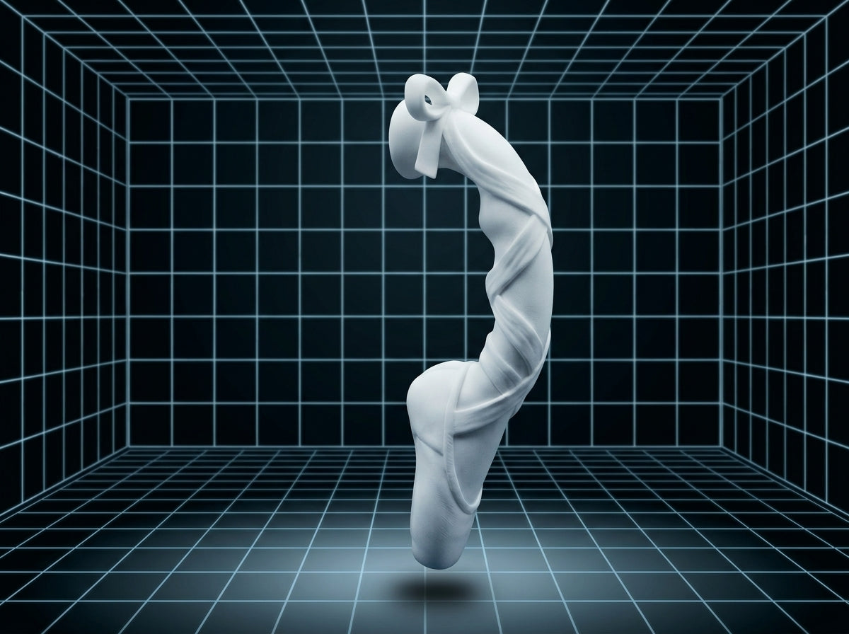 Ballet Slipper V1 Tumbler Handle 3D Printing STL – Digital Download