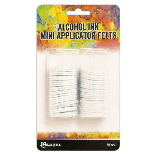 Alcohol Ink Mini Applicator Replacement Felts - 50 Pack