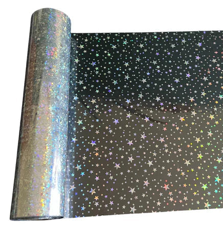 Metallic Holographic Textile Foil - Stargazer