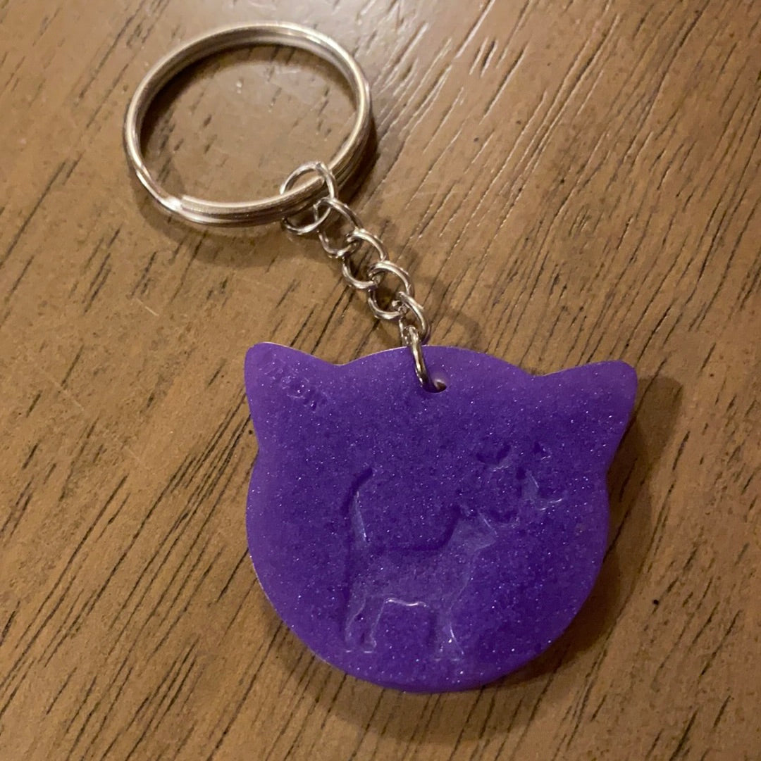 MEOW CAT KEYCHAIN