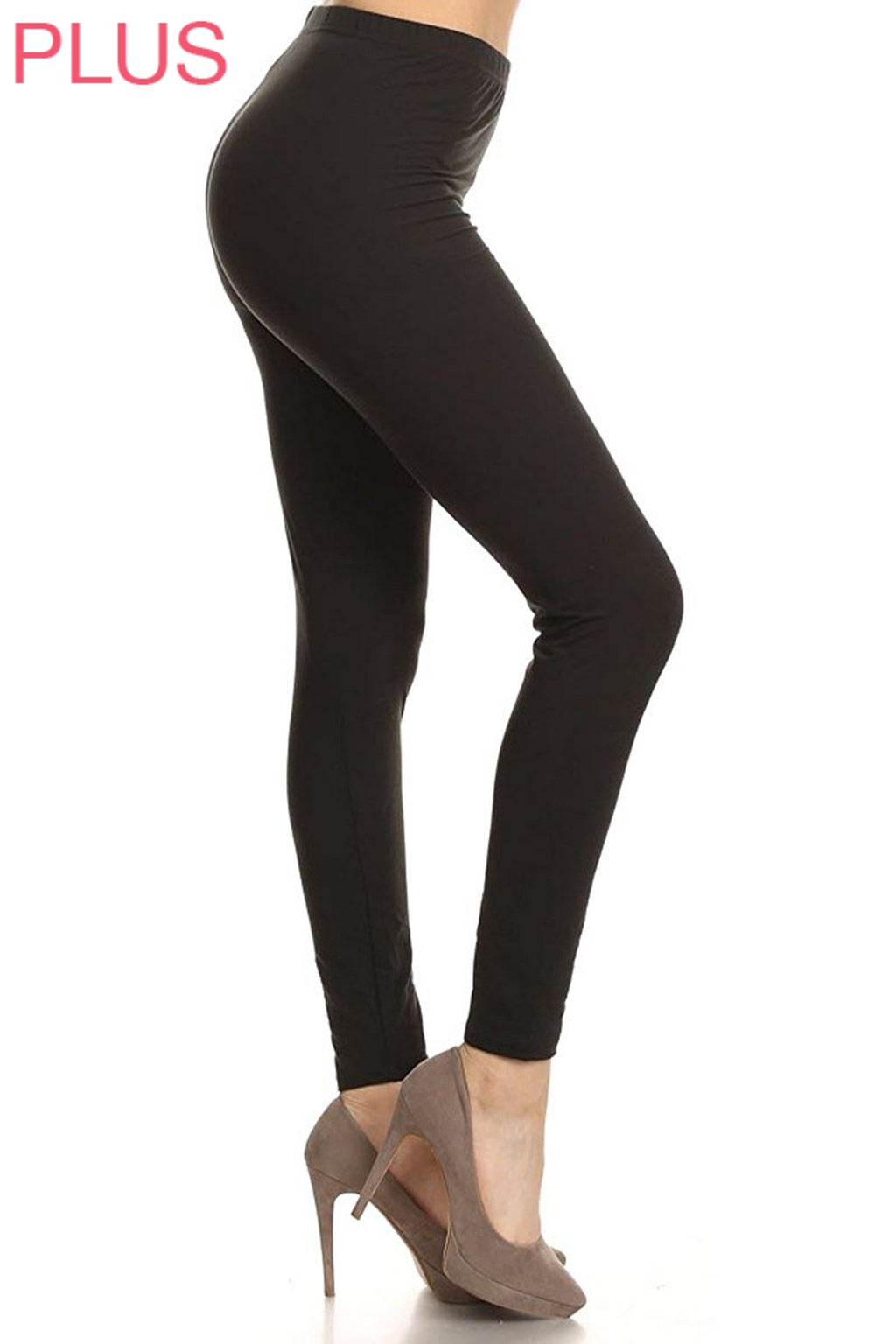 3X5X BLACK SOLID Brushed Ankle 3X5X SIZE Leggings