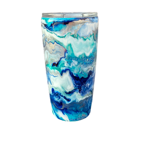 Custom Painted Ocean Breeze Stainless Classic Gradual Tumbler - 20 Oz