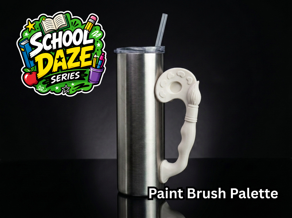 3D Printed Tumbler Handles - Multiple Designs - School Daze Series