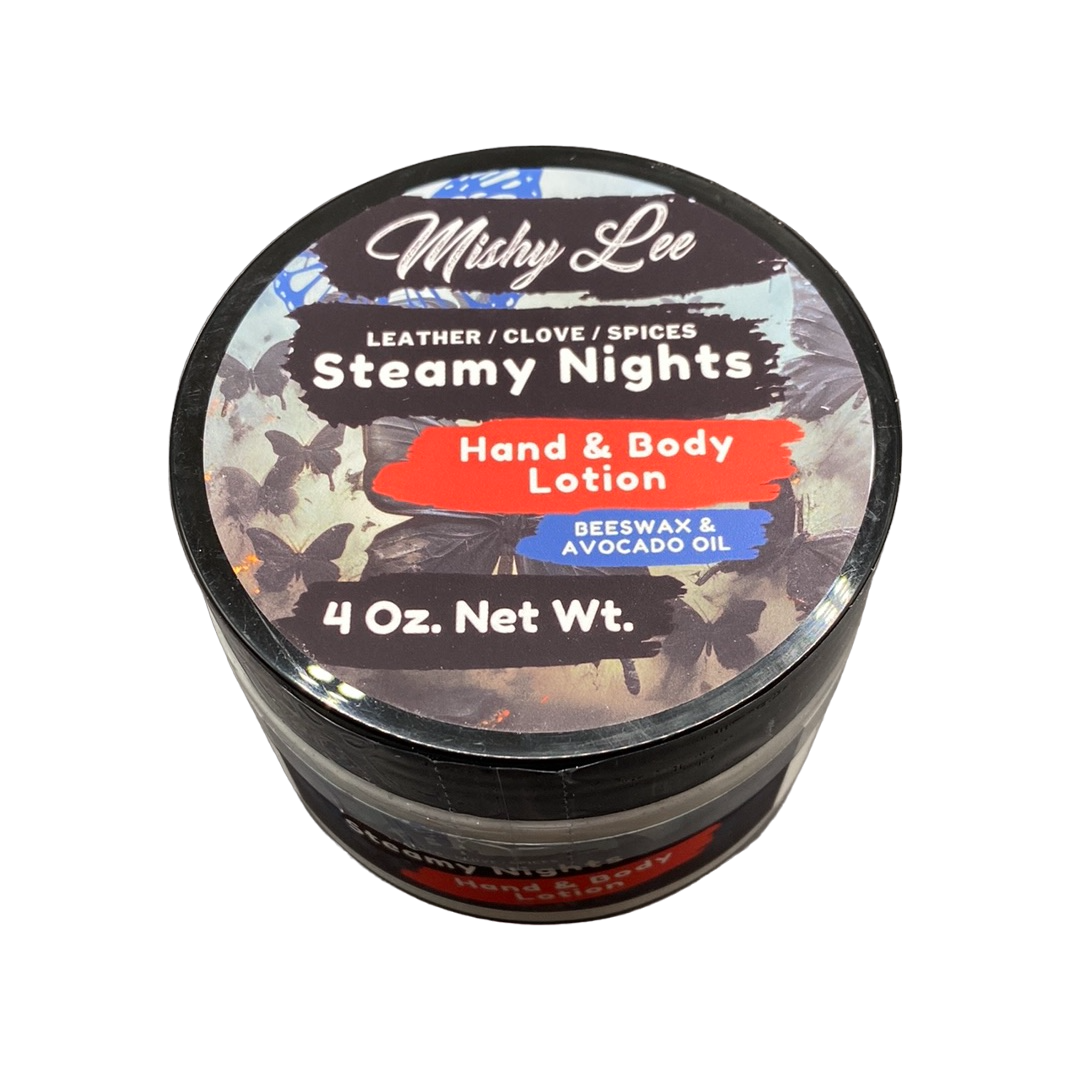 Steamy Nights 4 Oz - Mishy Lee Beeswax and Avocado Hand & Body Lotion