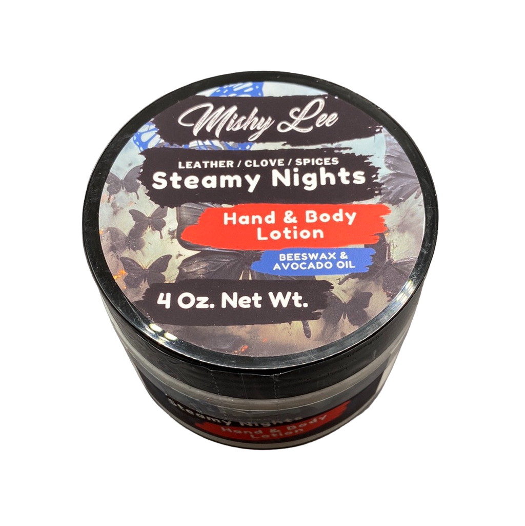 Steamy Nights 4 Oz - Mishy Lee Beeswax and Avocado Hand & Body Lotion