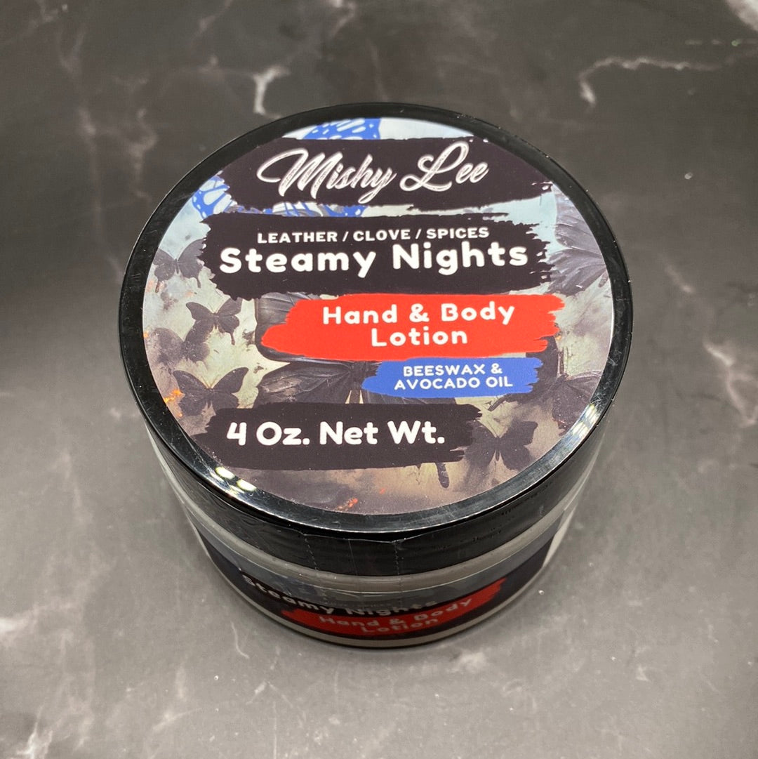 Steamy Nights 4 Oz - Mishy Lee Beeswax and Avocado Hand & Body Lotion