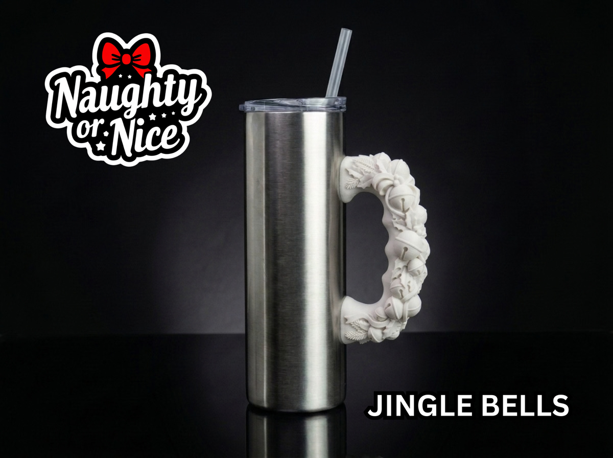Jingle Bells Tumbler Handle 3D Printing STL – Digital Download