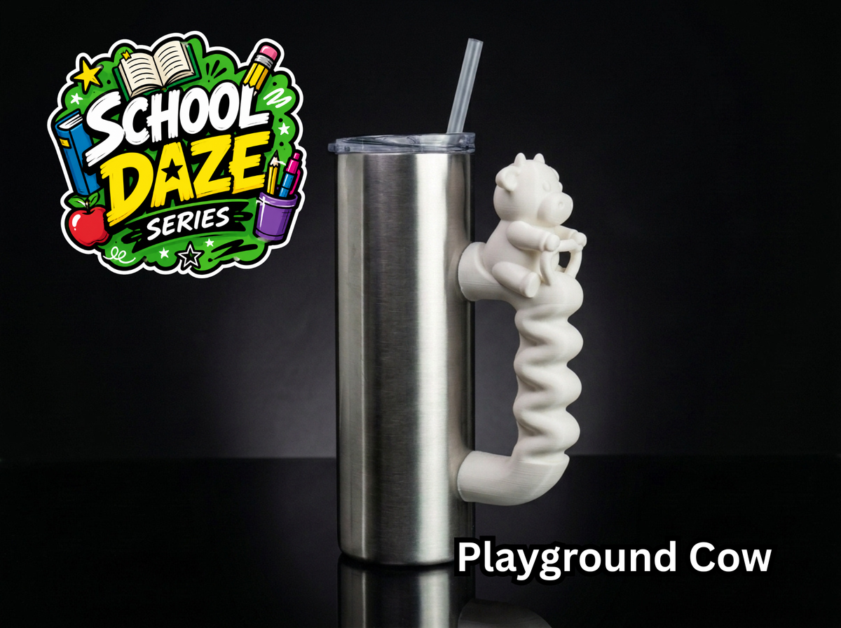 School Daze Series Tumbler Handle 3D Printing STL – Digital Download