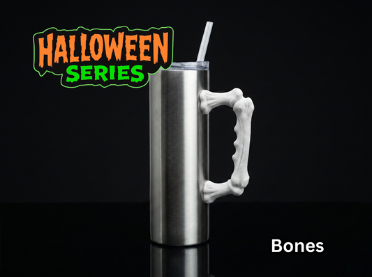 Bones Tumbler Handle 3D Printing STL – Digital Download