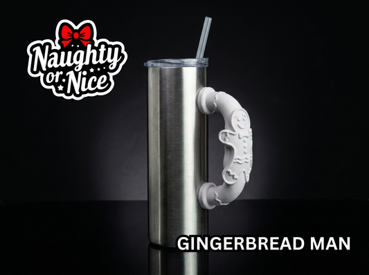 Gingerbread Man Tumbler Handle 3D Printing STL – Digital Download