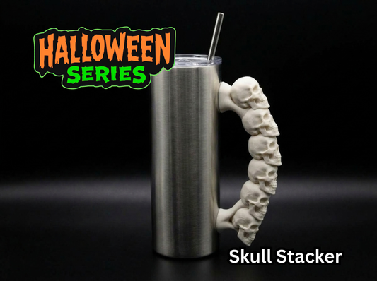 Skull Stacker Tumbler Handle 3D Printing STL – Digital Download