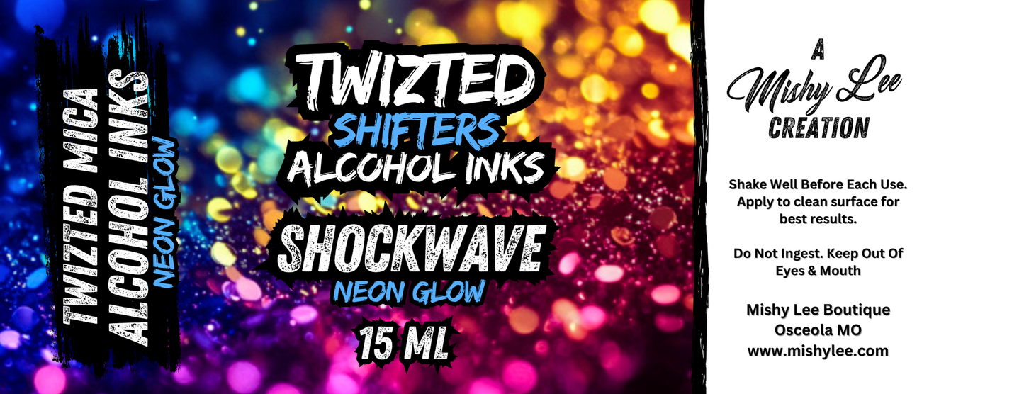 Mishy Lee Alcohol Inks - Twizted Shifters Neon Mica Inks - 15mL
