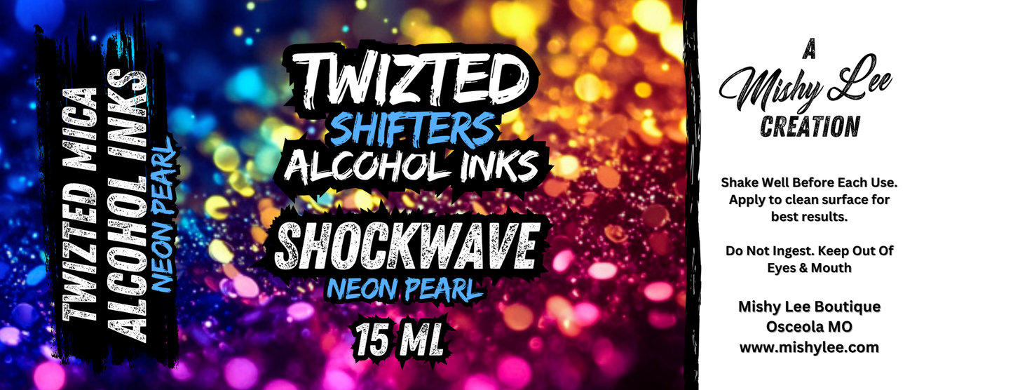 Mishy Lee Alcohol Inks - Twizted Shifters Neon Mica Inks - 15mL