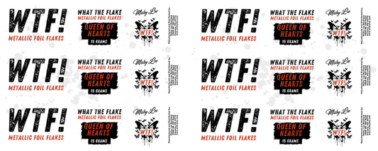 WTF Metallic Foil Flakes - Queen of Hearts