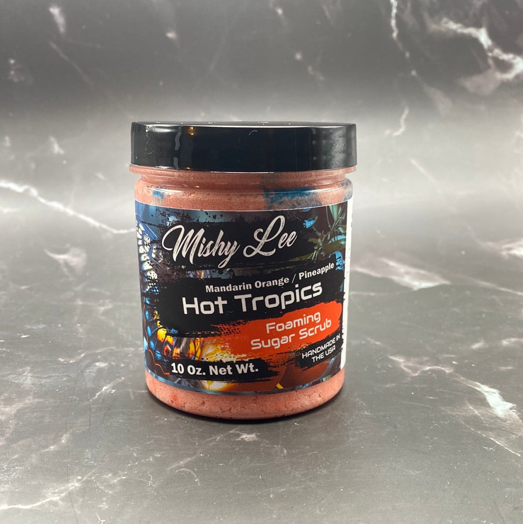 Hot Tropics Foaming Sugar Scrub - 10 Oz.