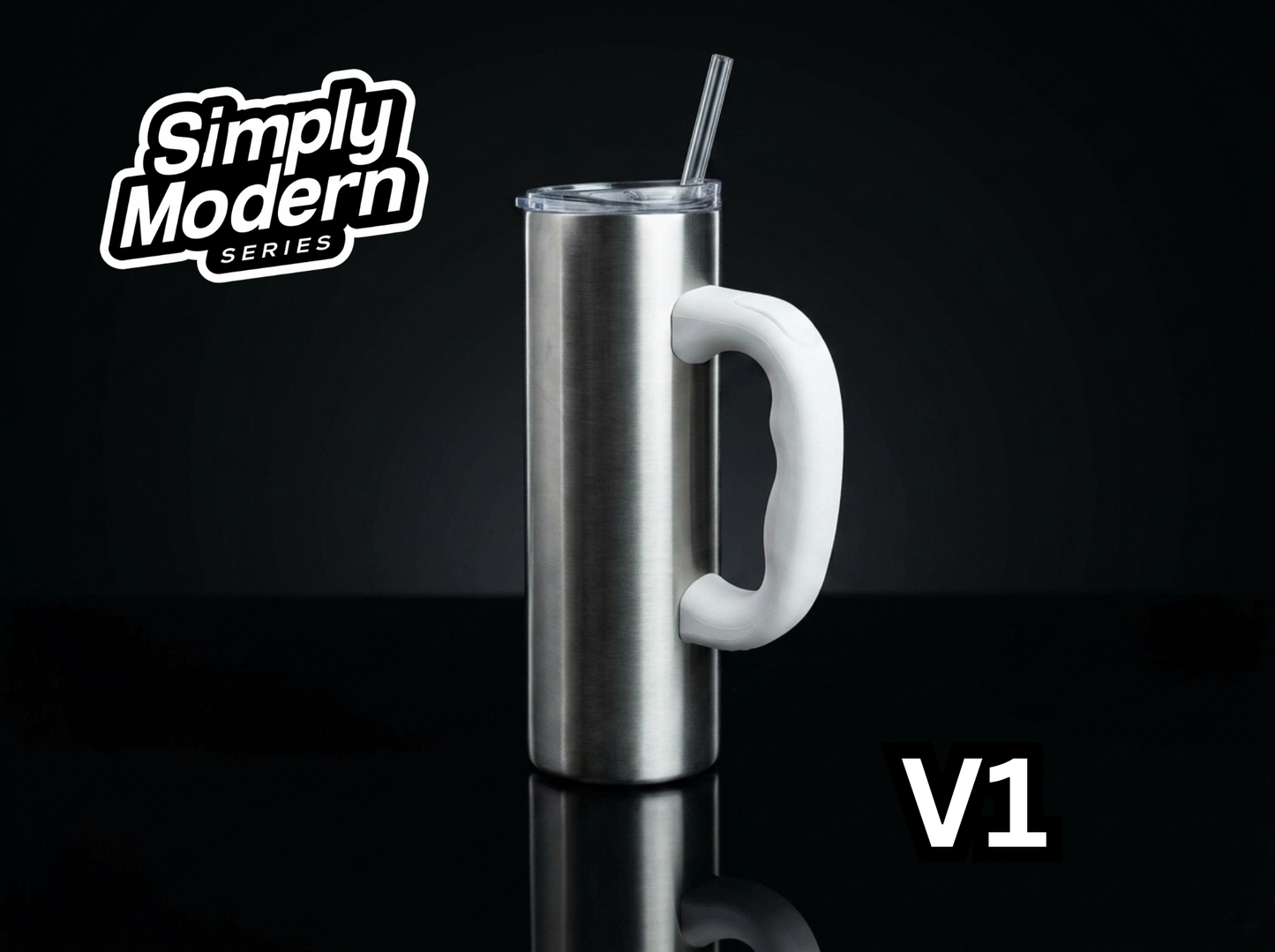 3D Printed Tumbler Handles - Multiple Designs - Simply Modern Series