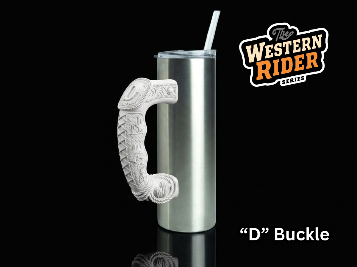 "D" Buckle Tumbler Handle 3D Printing STL – Digital Download