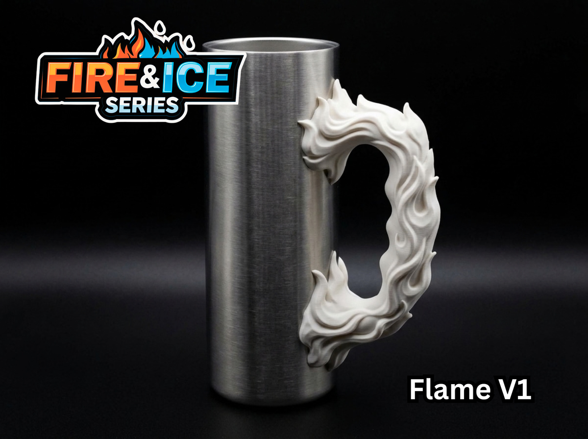 Flame V1 Tumbler Handle 3D Printing STL – Digital Download