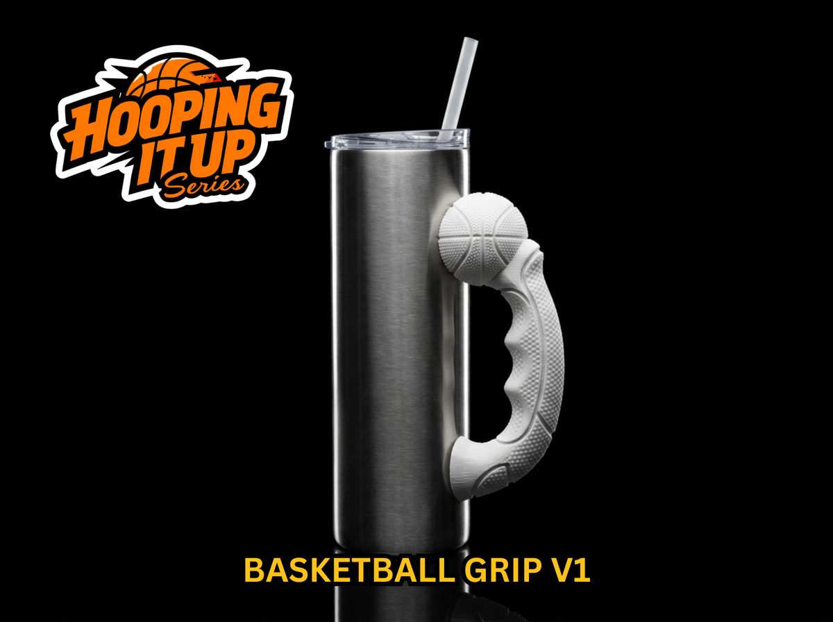 Basketball Grip V1 Tumbler Handle 3D Printing STL – Digital Download