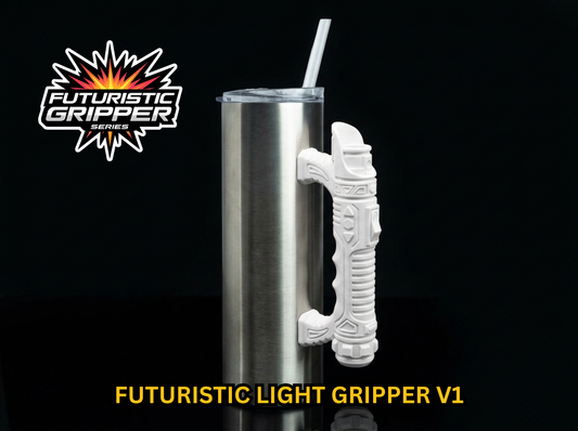 3D Printed Tumbler Handles - Multiple Designs - Futuristic Light Gripper Series