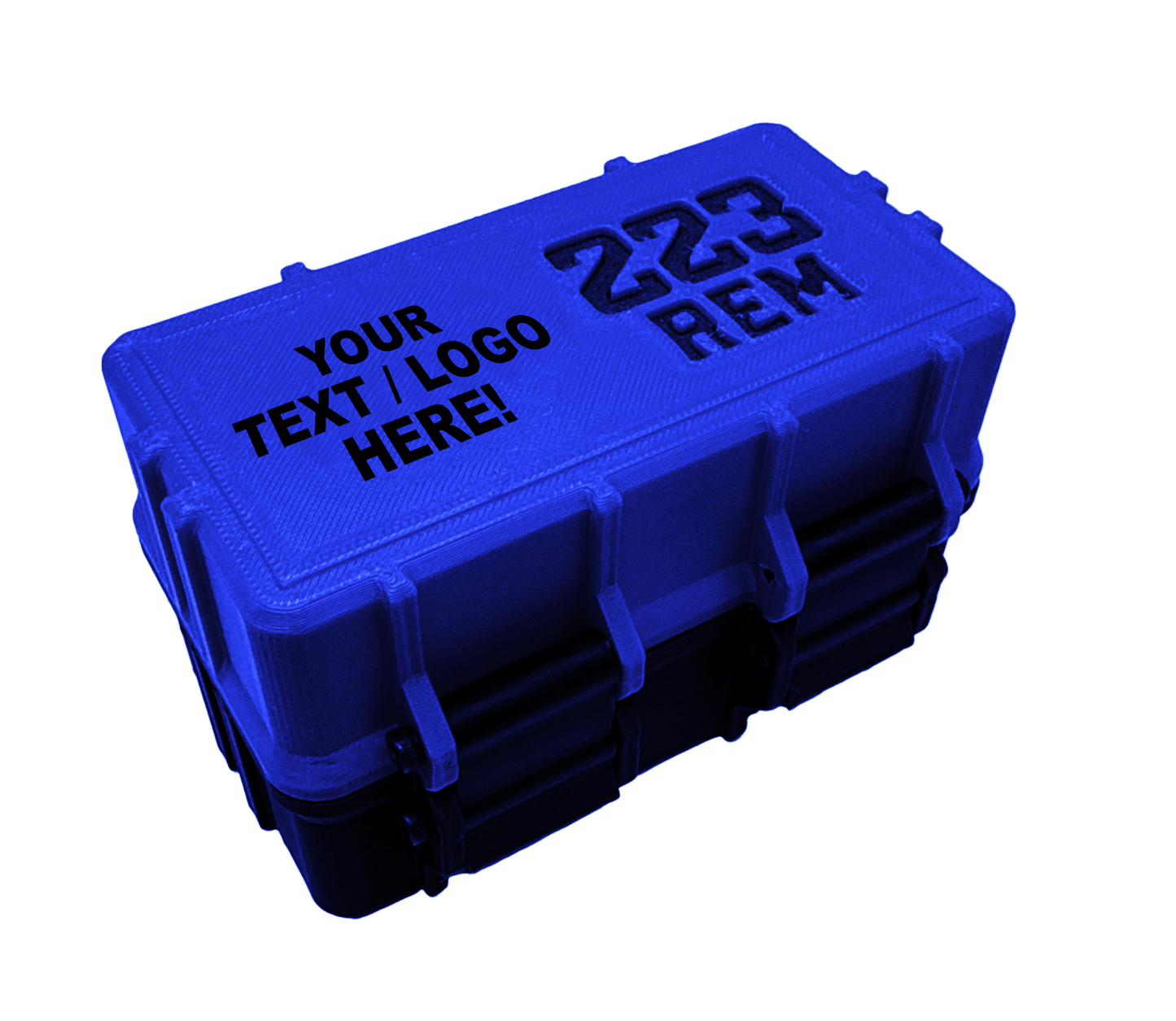 3D Printed 223 REM 50-Count Ammo Box - Customizable