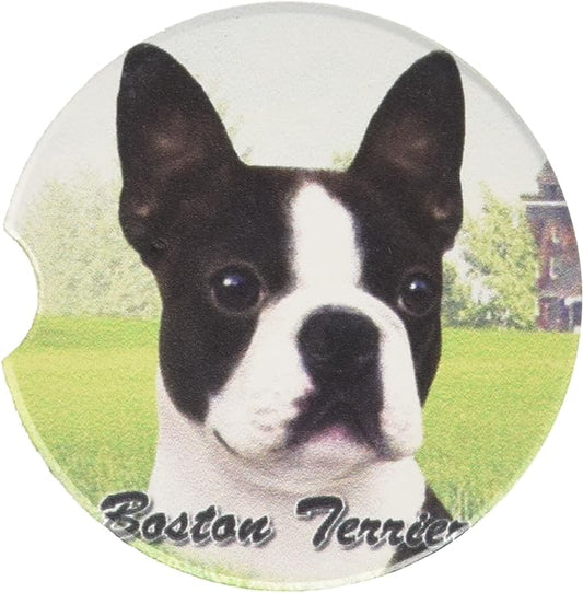 Boston Terrier Coaster, 3" x 3"