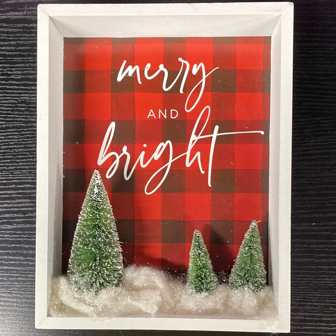 MERRY & BRIGHT 3D SIGN