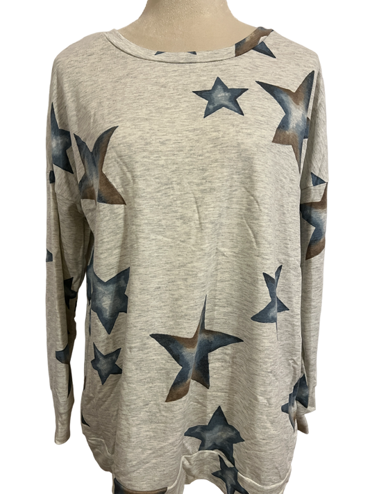 LONG SLEEVE STAR TOP