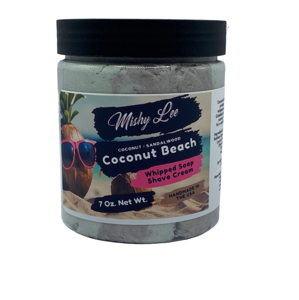 Coconut Beach Whipped Soap and Shave - 7 Oz.