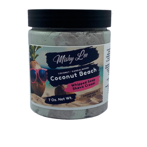 Coconut Beach Whipped Soap and Shave - 7 Oz.