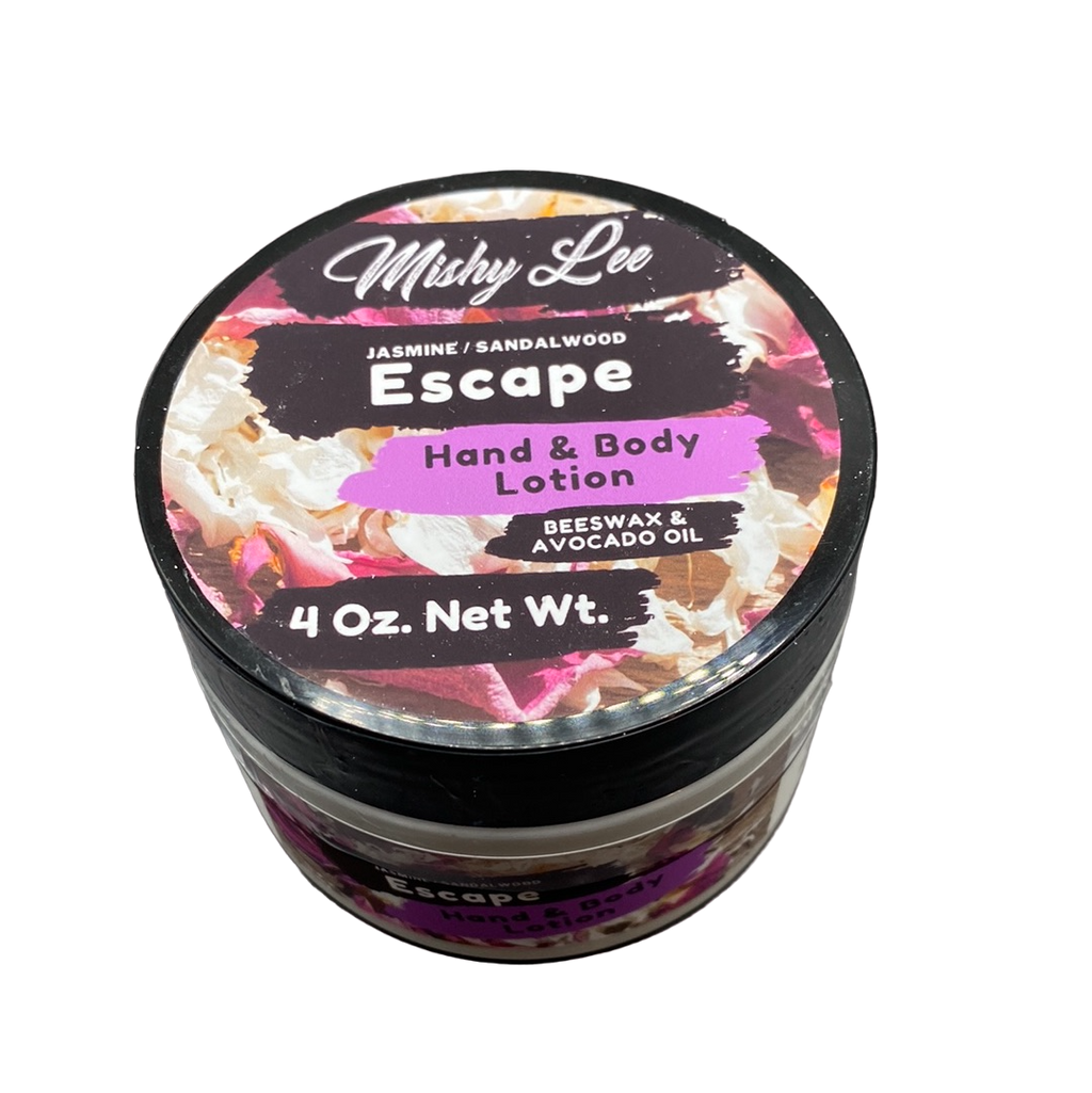 Escape 4 Oz - Mishy Lee Beeswax and Avocado Hand & Body Lotion