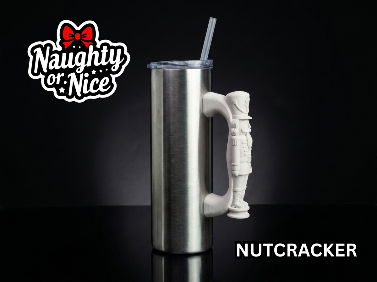 Nutcracker Tumbler Handle 3D Printing STL – Digital Download