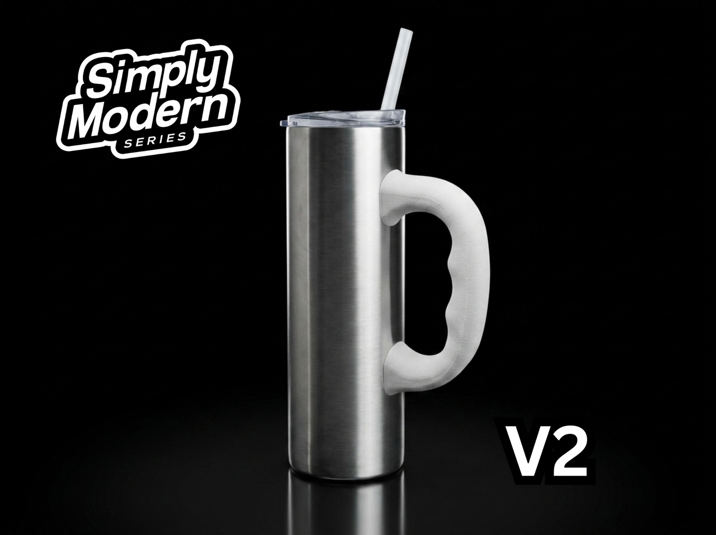 3D Printed Tumbler Handles - Multiple Designs - Simply Modern Series