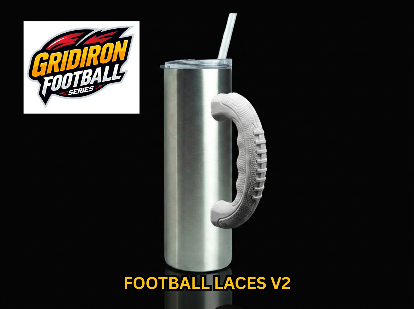 Football Laces V2 Tumbler Handle 3D Printing STL – Digital Download